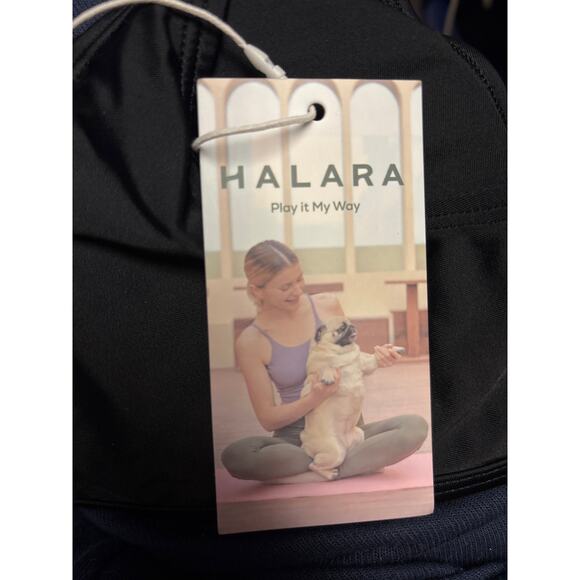 Halara Solid U Neck Black Bikini Top Swimsuit Size Large NWT - Picture 6 of 6